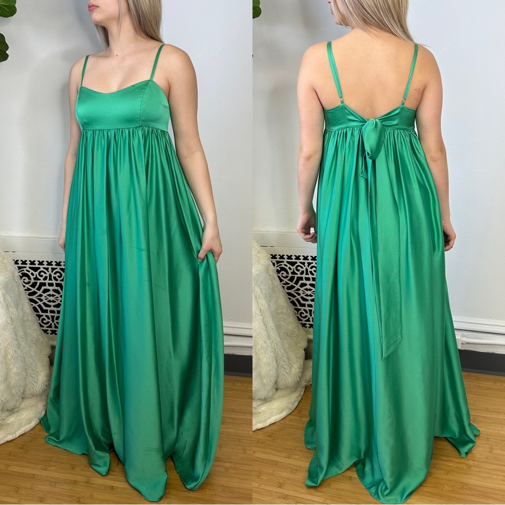 Fame and Partners The Rocco Empire Waist Green Dress Size 6